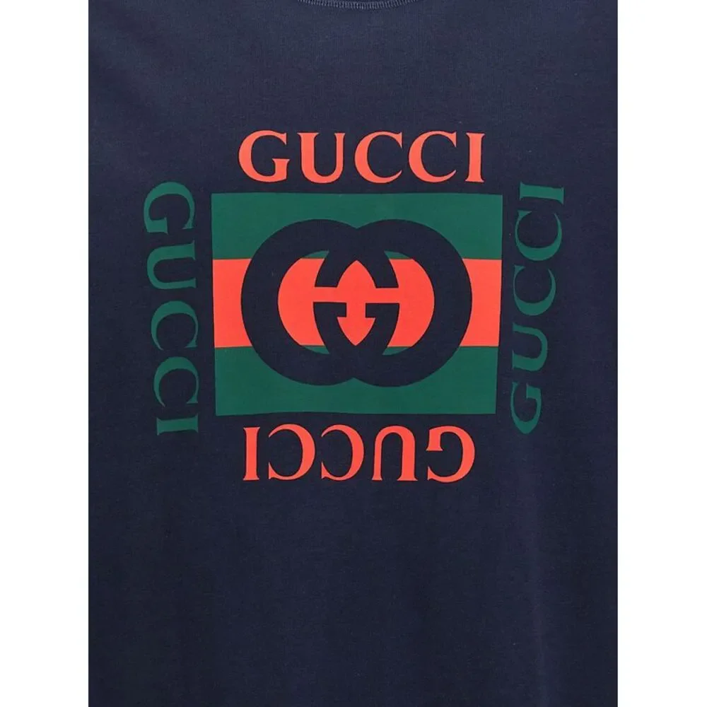 Gucci Men Logo Print T-Shirt